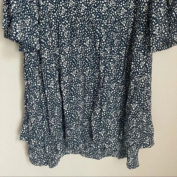 Just Female Anthro Blue Cream Spotted Dress S - Picture 3 of 8